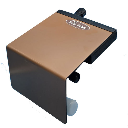 Top view of brown automatic pool filler from My Pool Filler Solid Color line