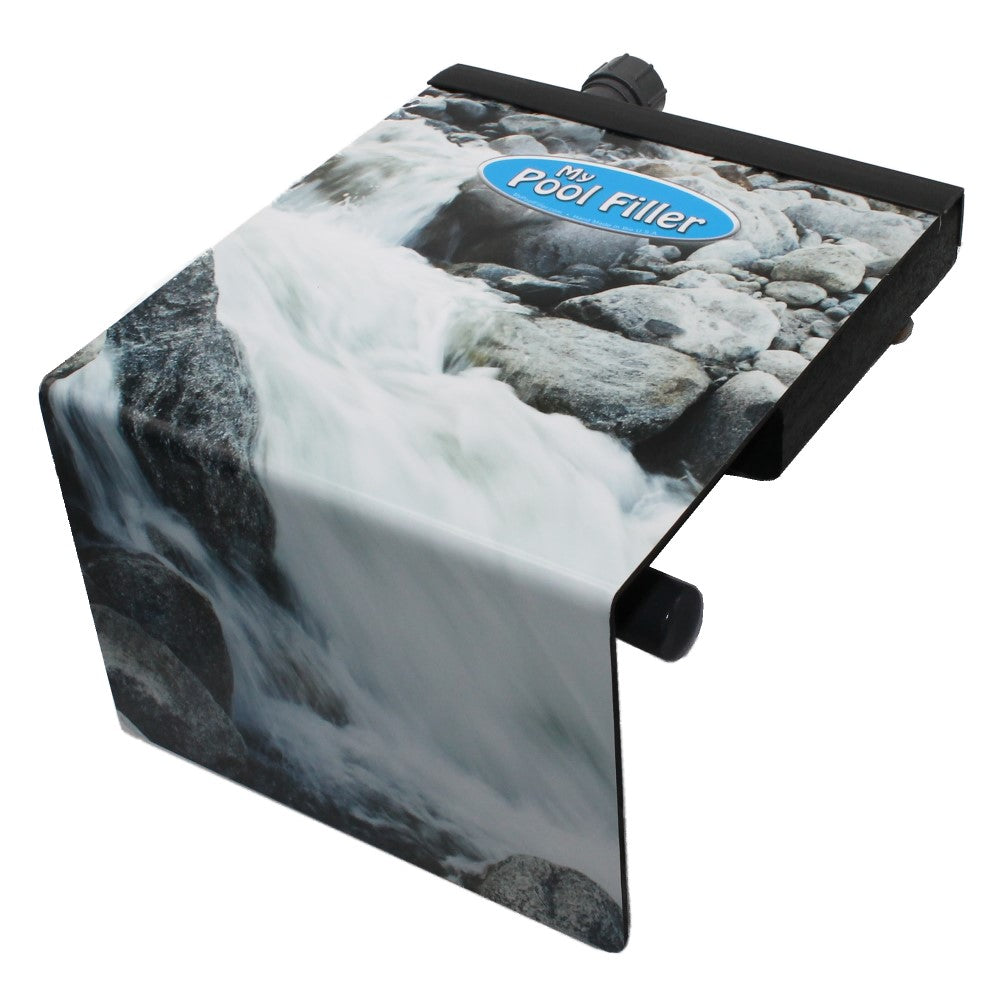 Automatic pool filler – Rock Creek edition front/side view on in-ground pool