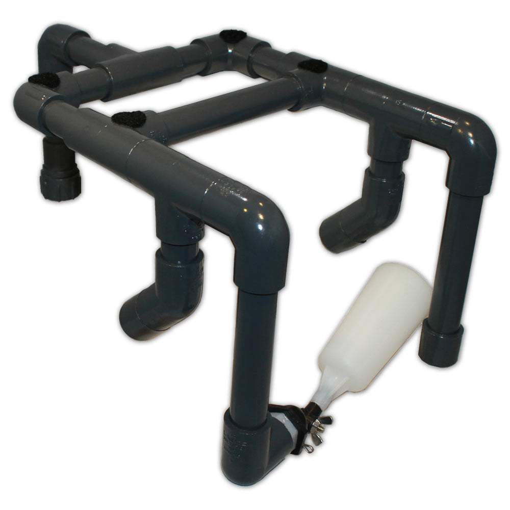 above ground automatic pool filler / water leveler with cover removed to show its guts