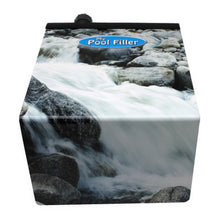 Load image into Gallery viewer, photo of My Pool Filler&#39;s swimming pool water leveler and maintainer automatic pool filler for in ground pools, top/front view of rock creek edition
