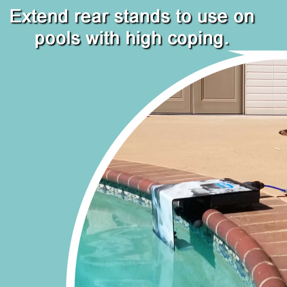 photo of My Pool Filler's in-round swimming pool water leveler and maintainer model installed and working